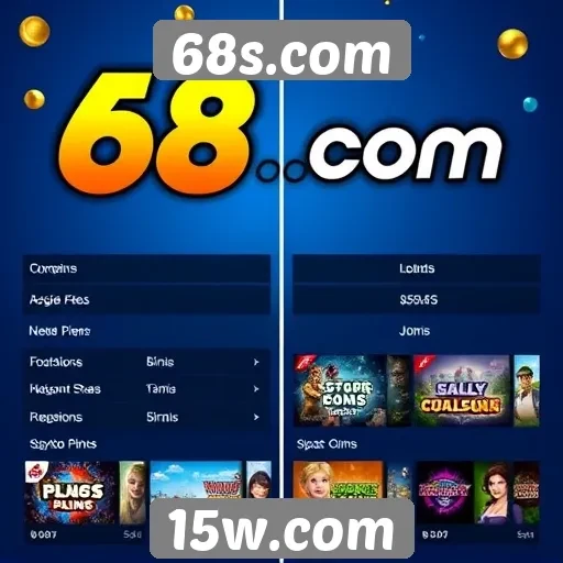 Comparação do 68s.com com outros sites de jogos